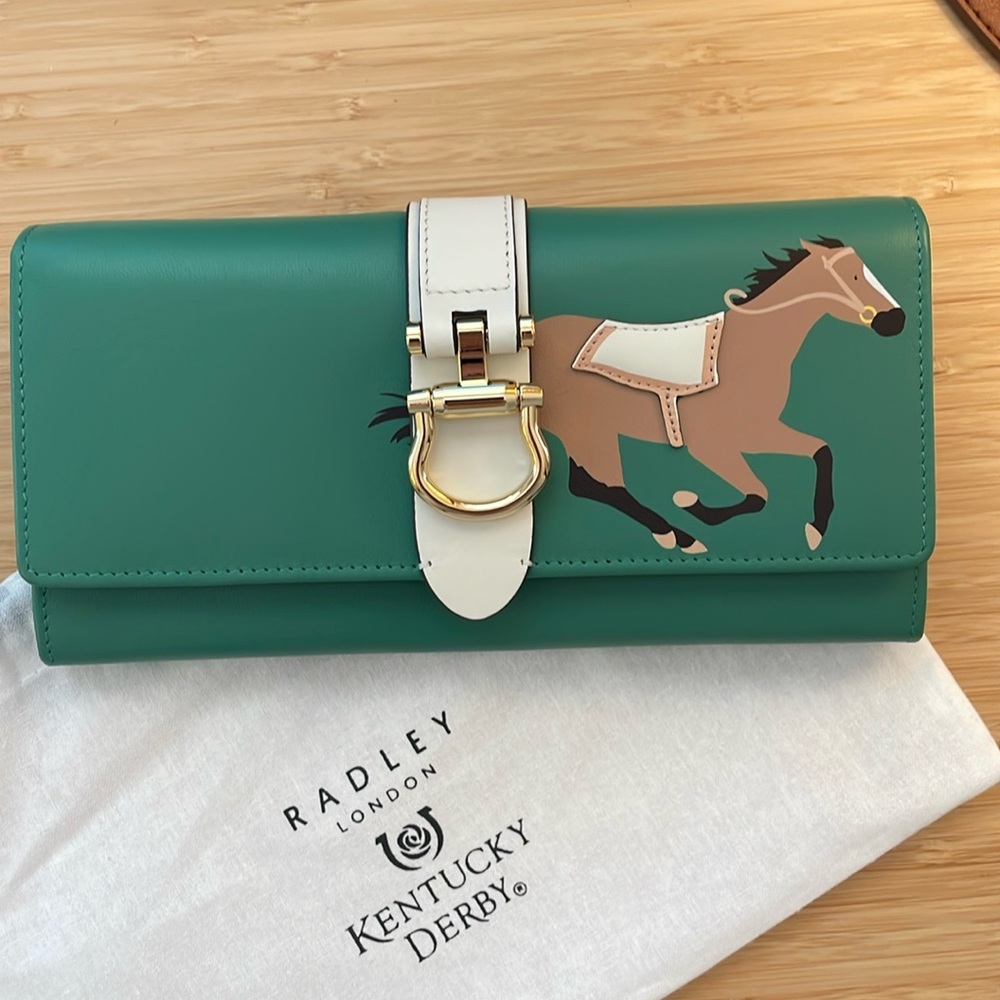 Radley London Kentucky Derby Flapover Wallet NEW